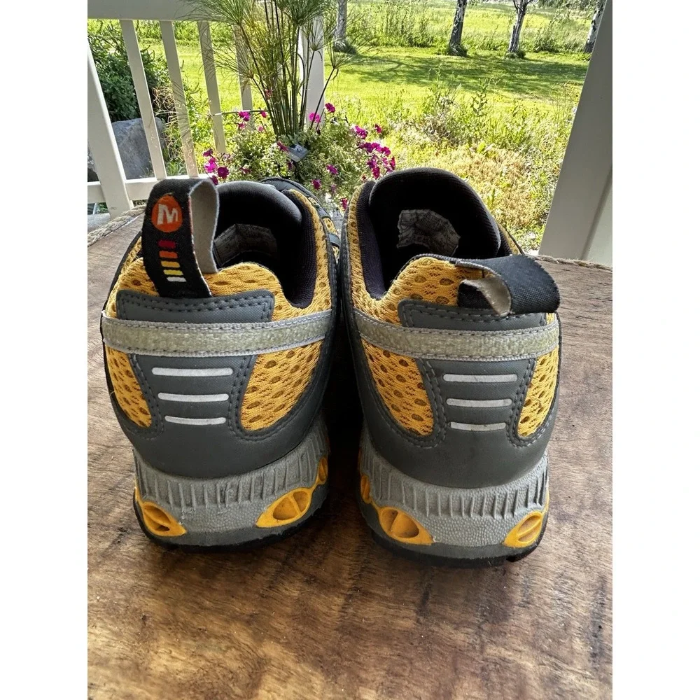 Merrell WaterPro Hiking Water Shoes Womens 9.5 Gray Yellow Vibram Air Cushion